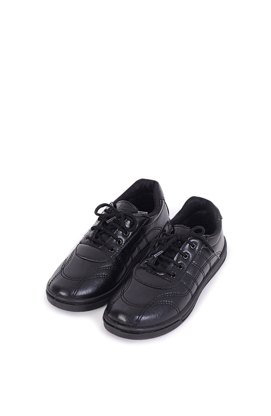 PVC Sole Synthetic Leather School Shoes For Boys