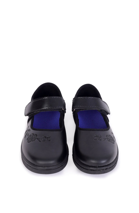 PVC Sole Synthetic Leather School Shoes For Girls